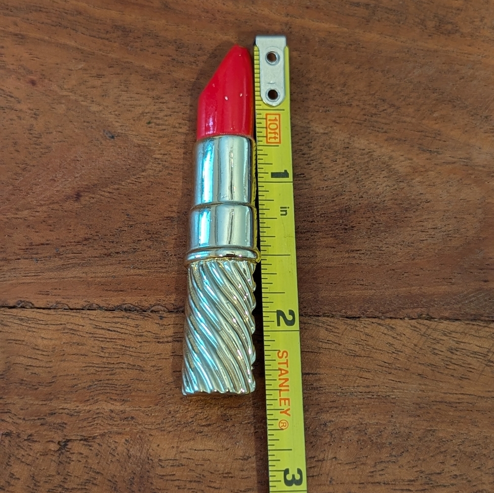 Vintage Red Lipstick Pin - Picture 4 of 5